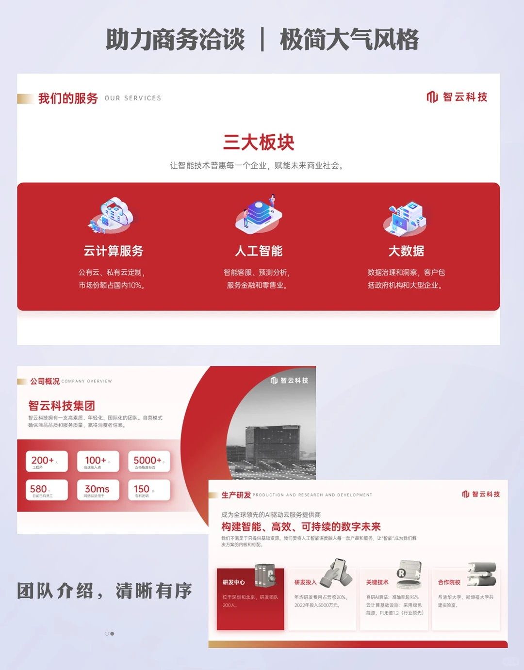 企业简介ppt模板：35页框架直接套