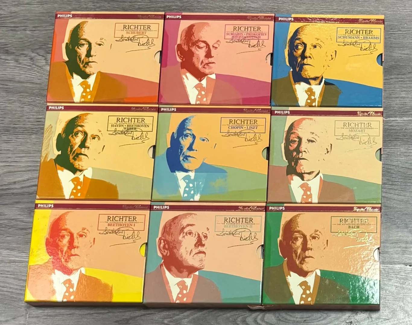 里赫特授权飞利浦公司录音21CD限量编号版