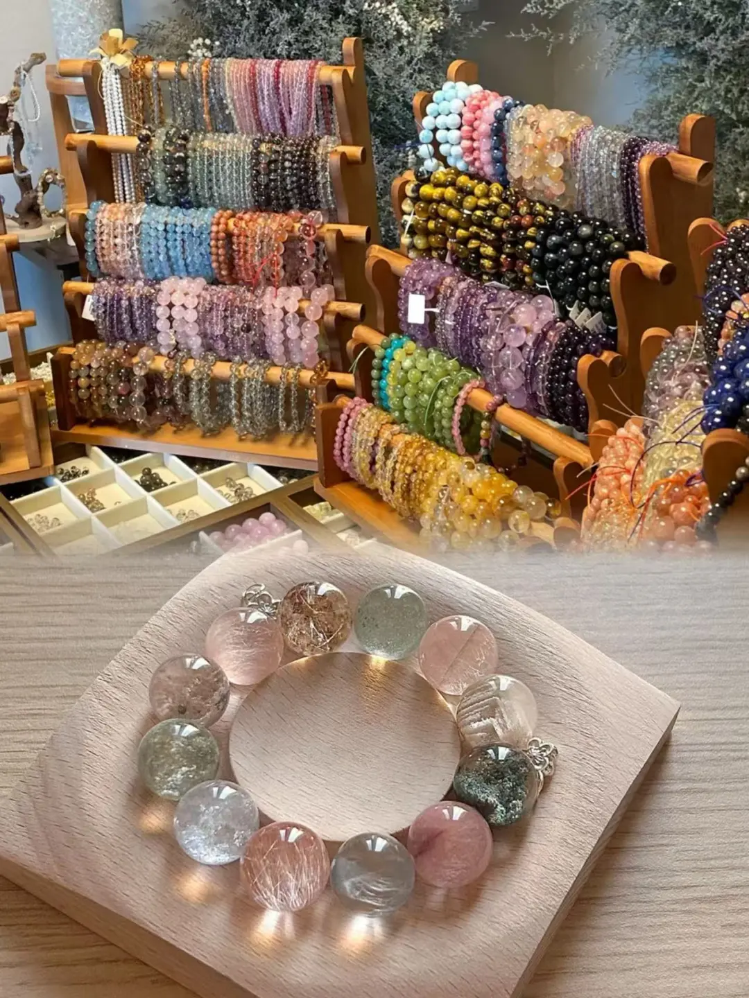 免费参观！珠宝展居然能免费DIY水晶手串✨