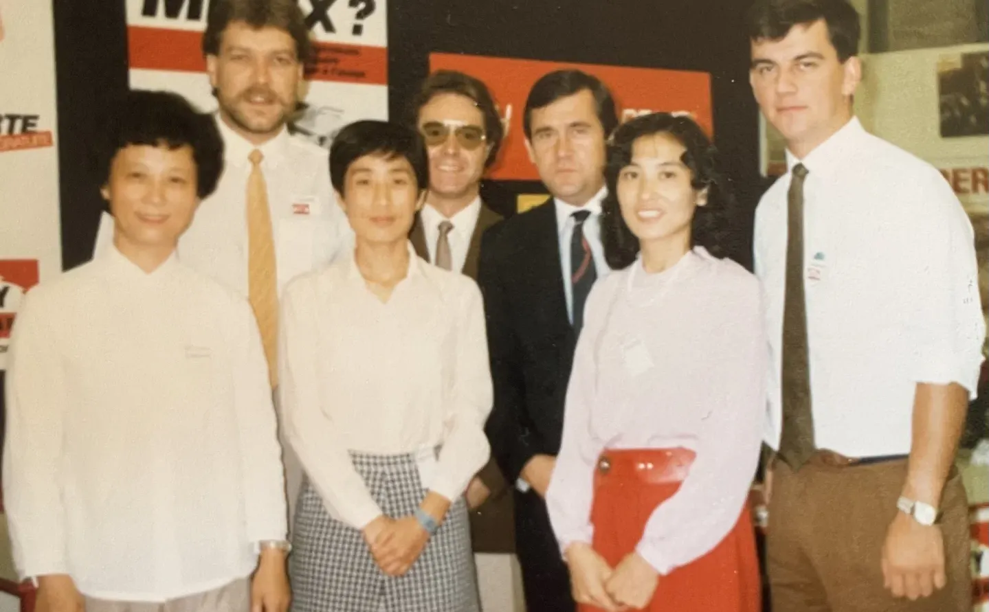 法国国际展览会与德国客户一起