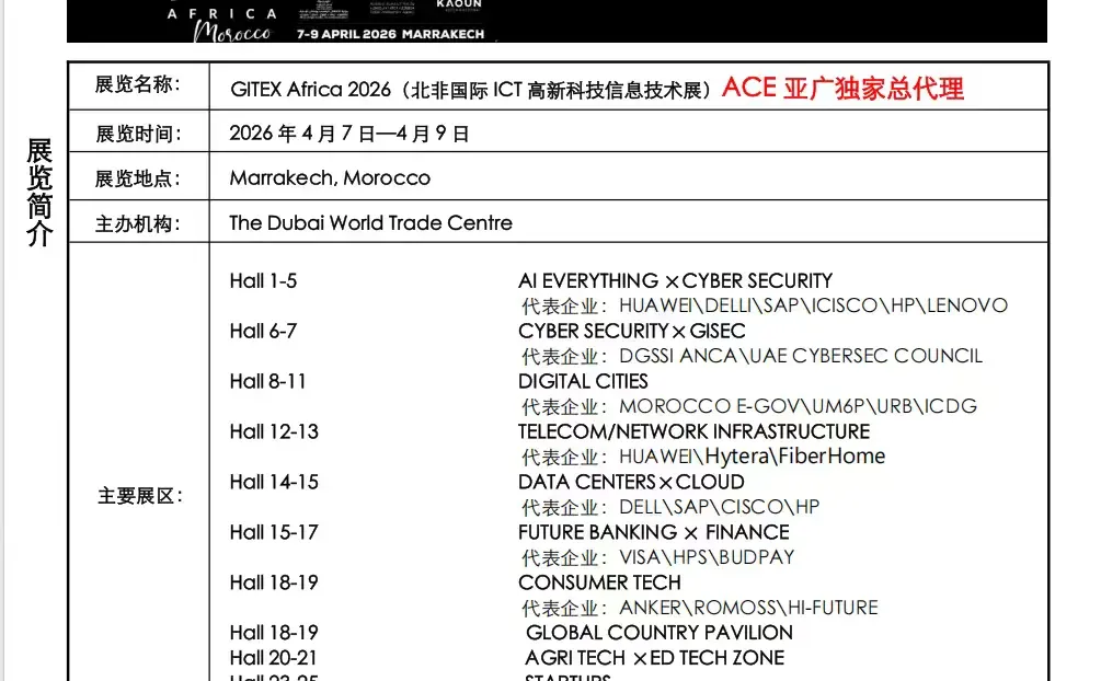 GITEX Africa火热报名（有补贴政策哦）