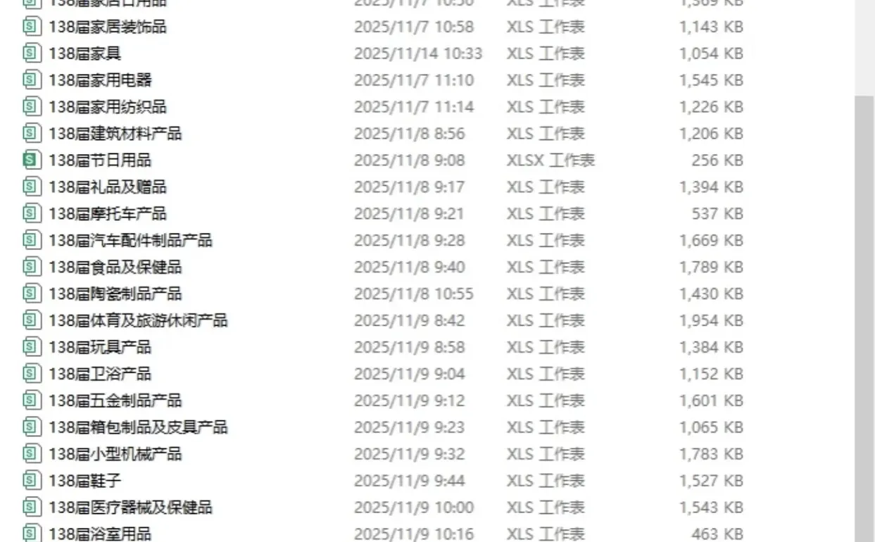 138届广交会采购商名录 广交会采购商