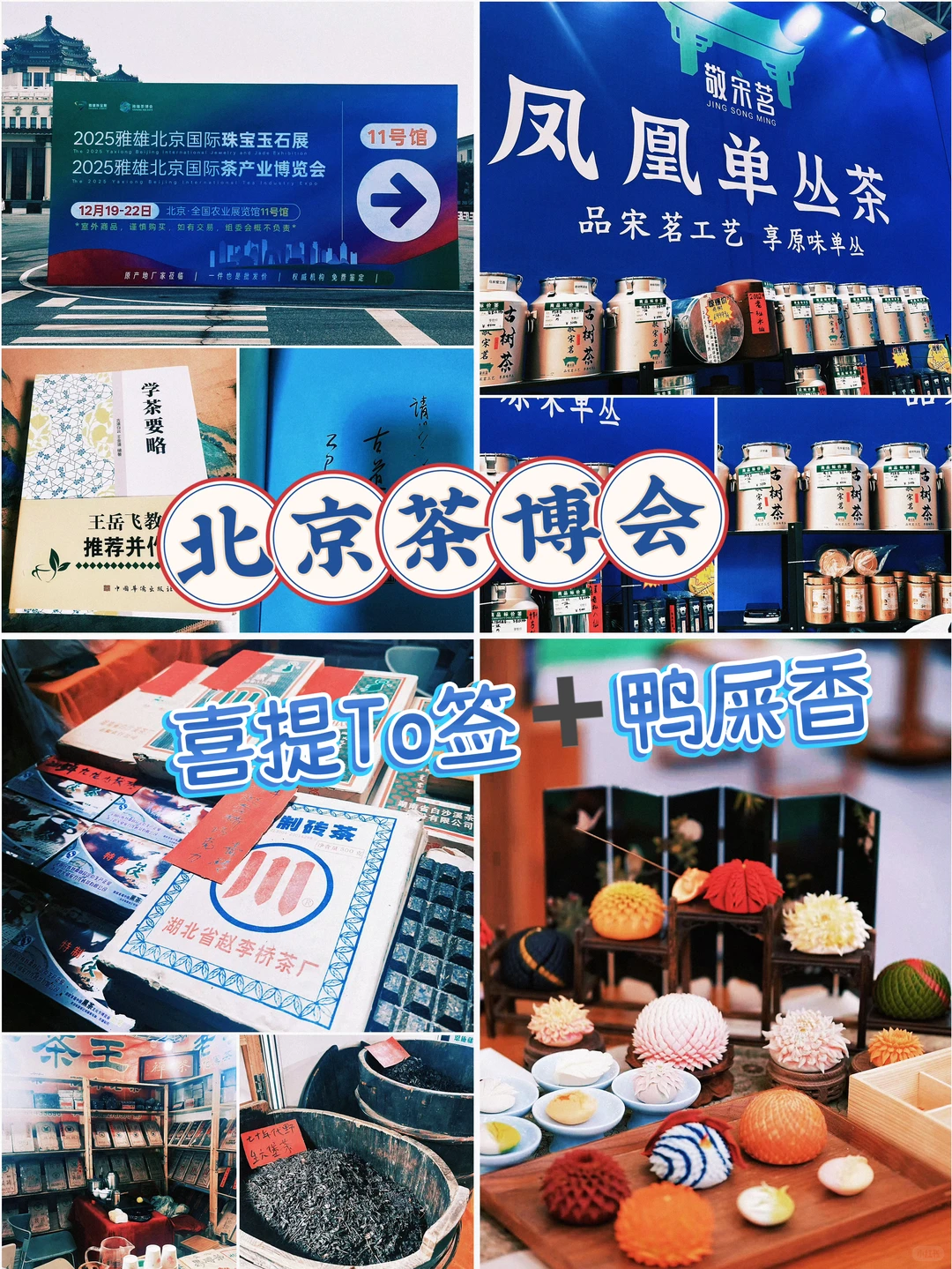 北京茶博会狂炫单丛❗️ 喜提to签+鸭屎香！