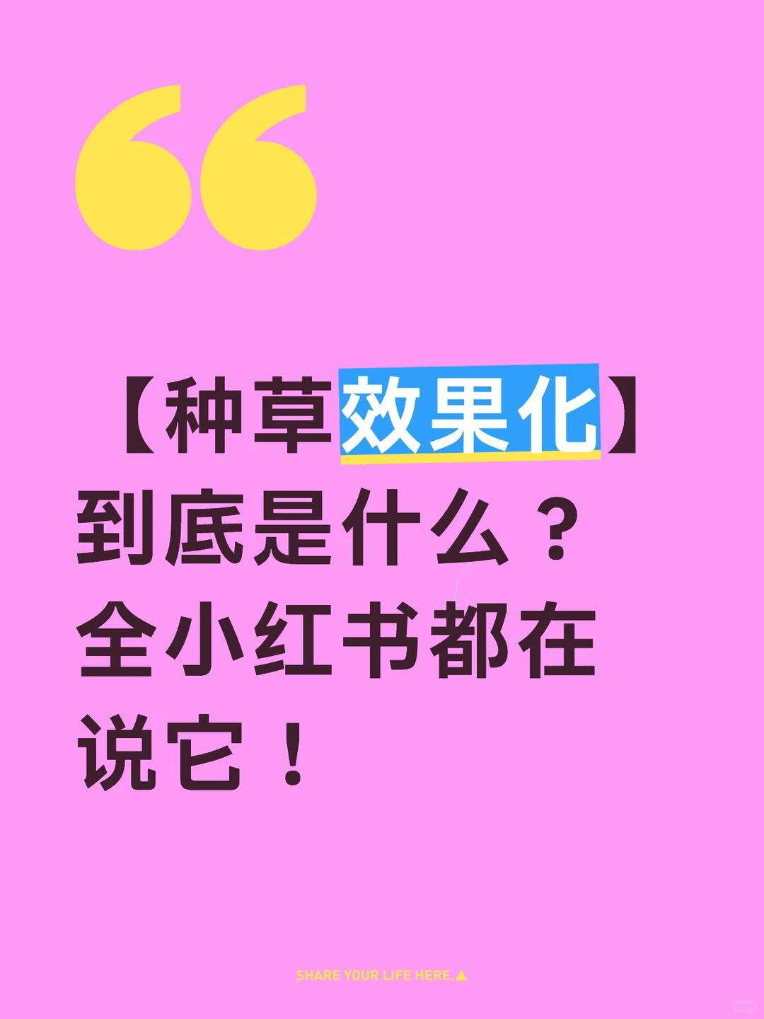 种草效果化到底是什么？全小红书都在说它！