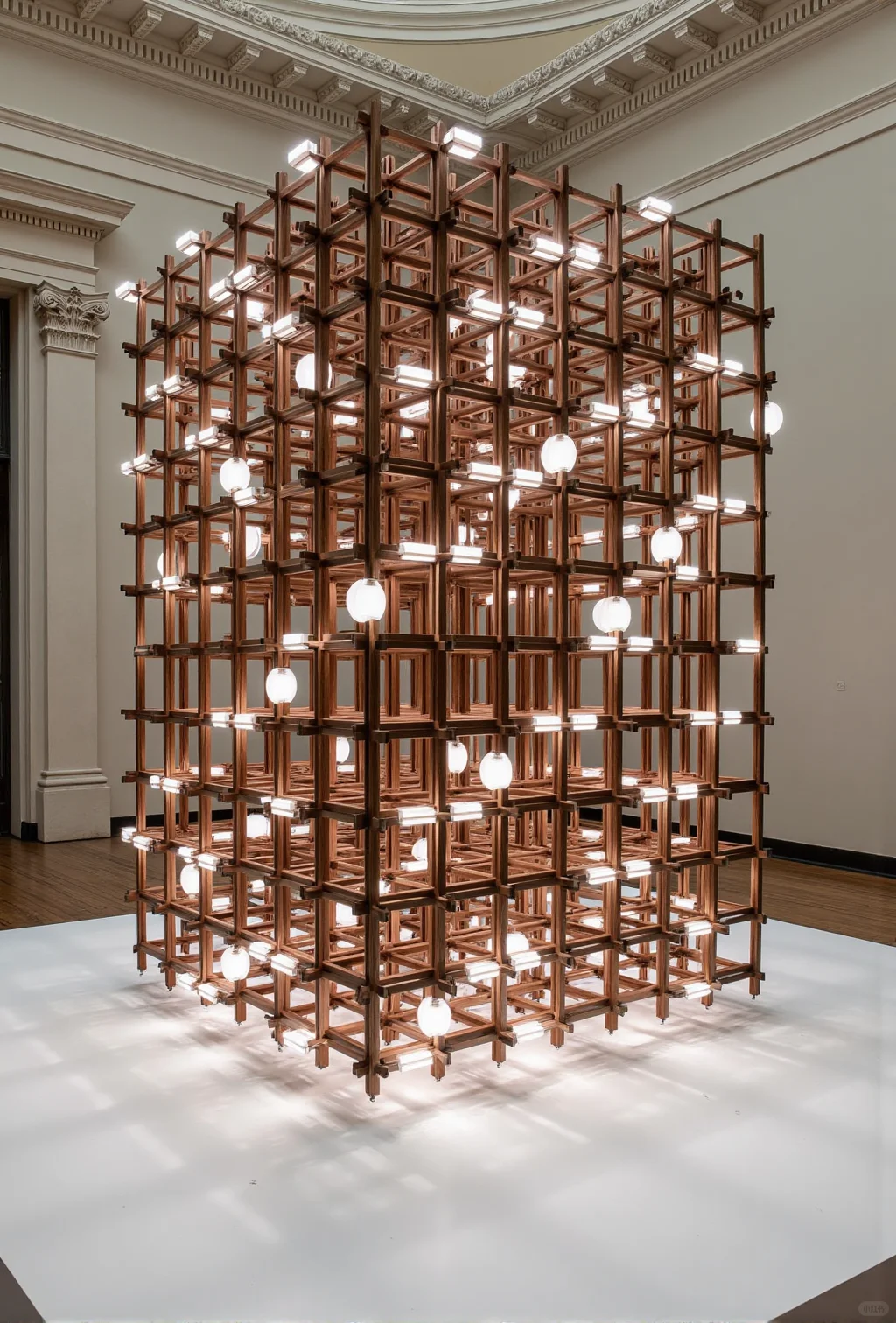 新中式榫卯艺术装置，展览艺术