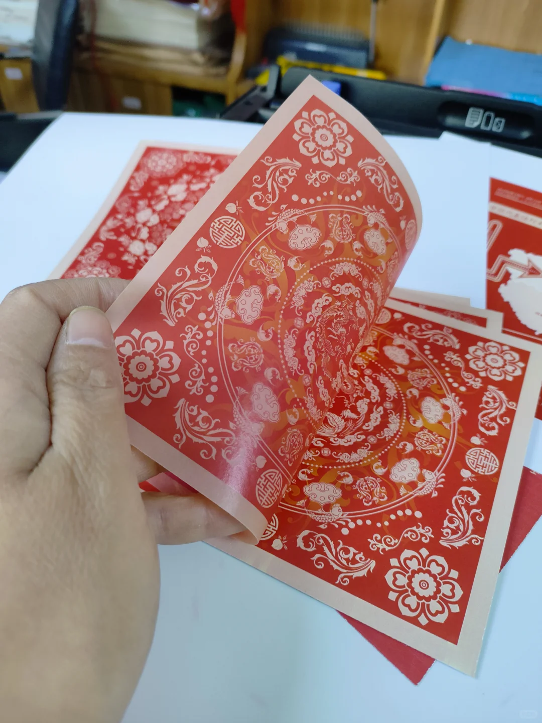 毕设中的硫酸纸彩印