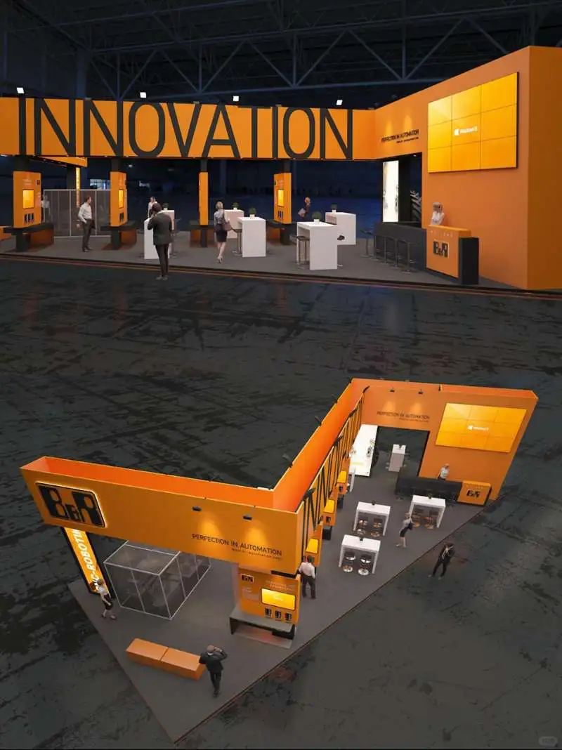 工业技术展览会 吸睛展位风格