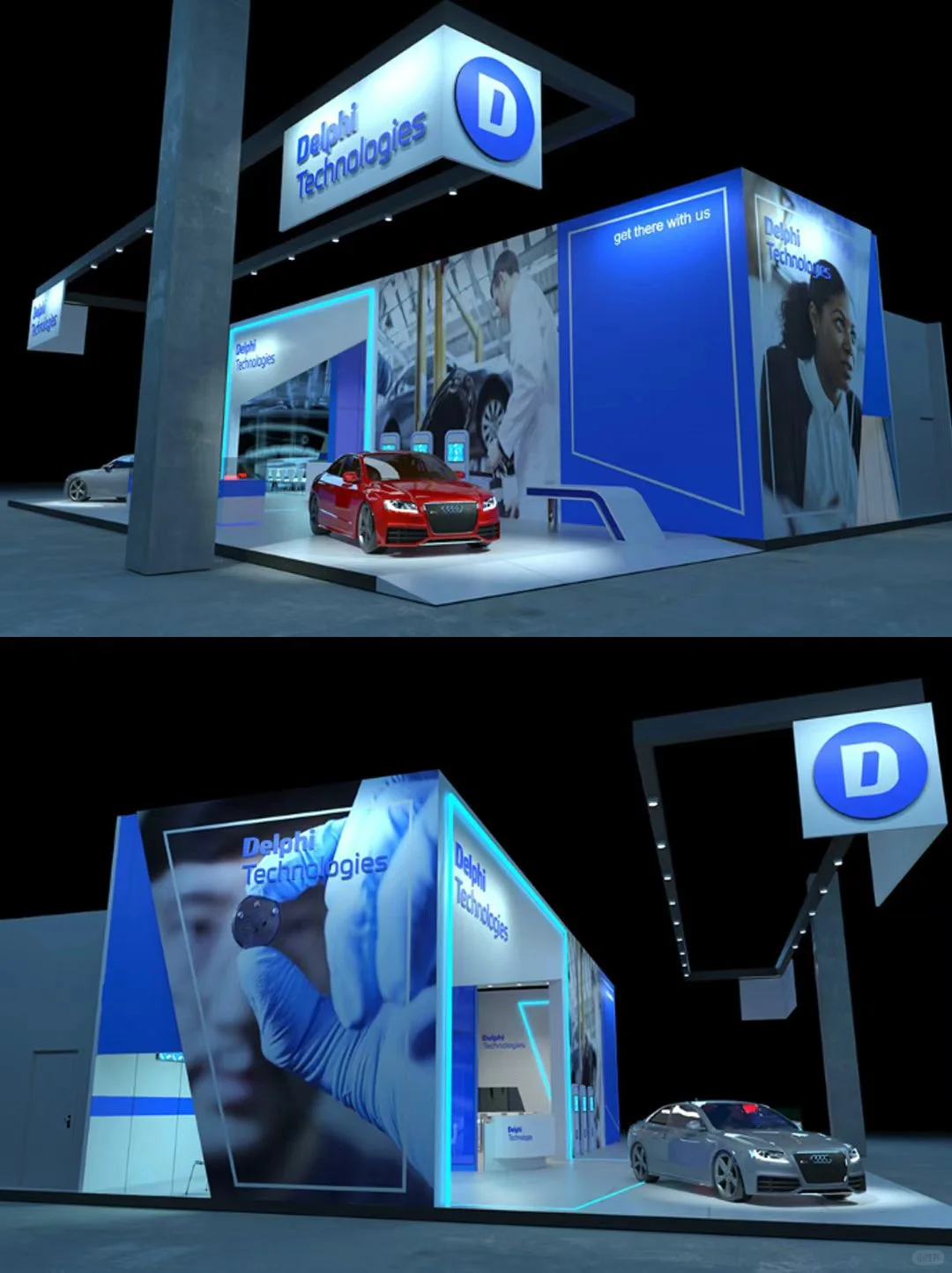 工业汽车会展展台 科技感满满?