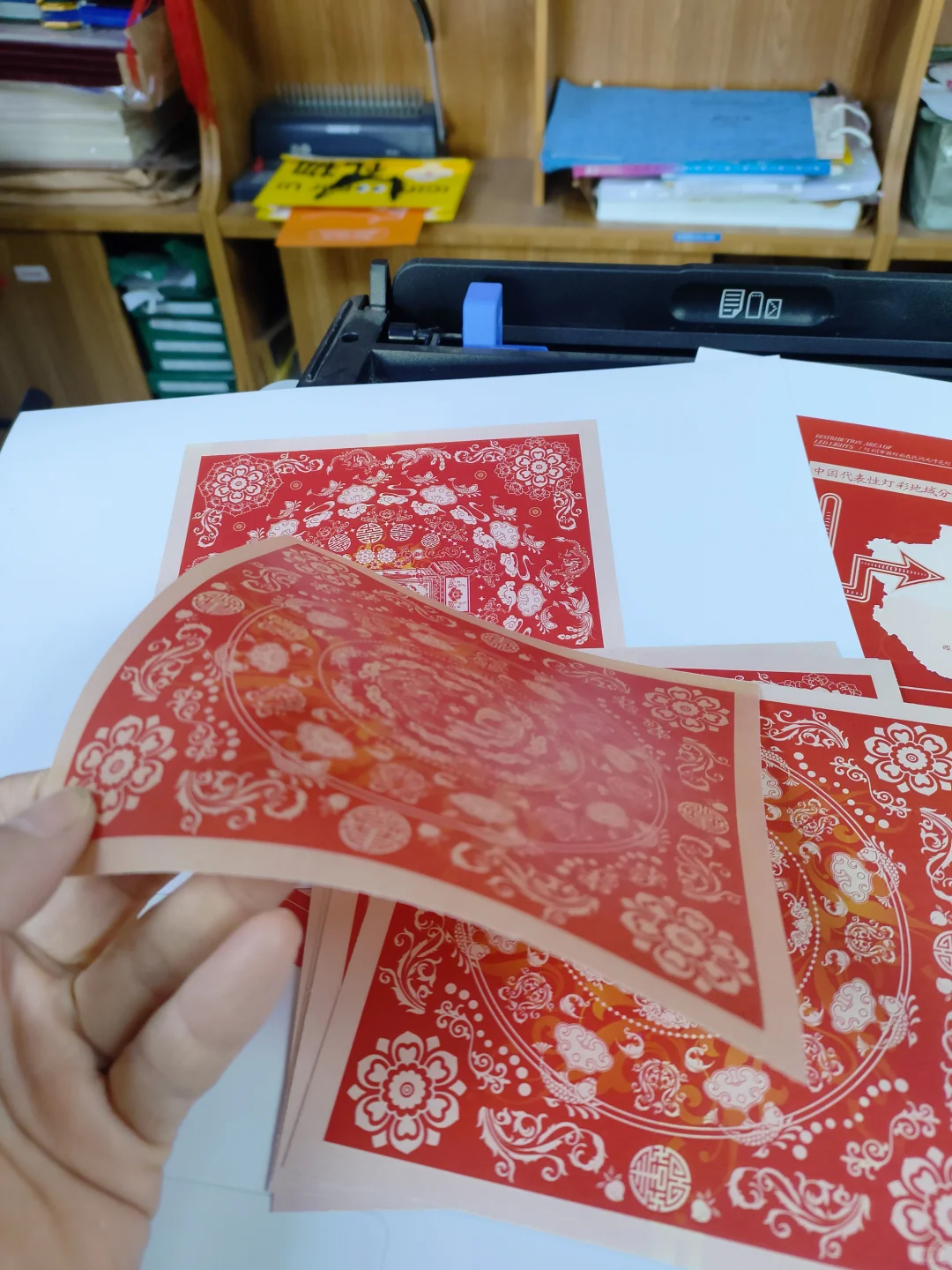 毕设中的硫酸纸彩印