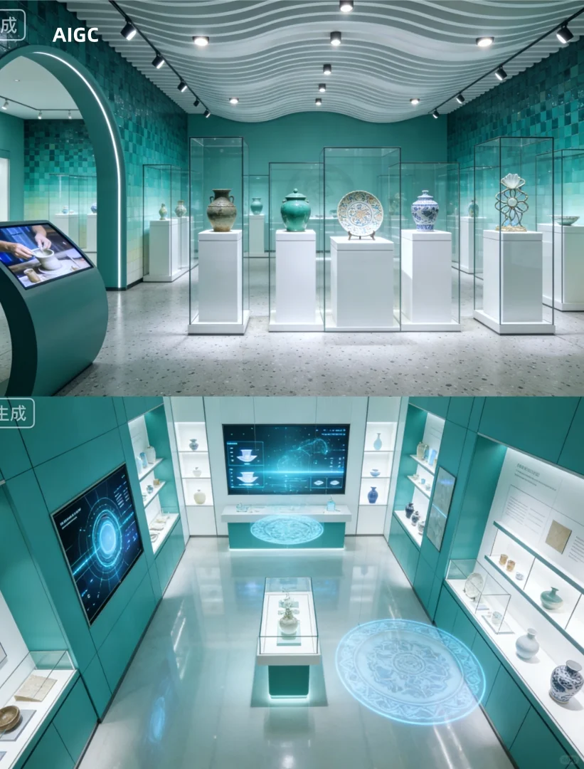 陶瓷文化展览·展览设计 | 主题展厅展示