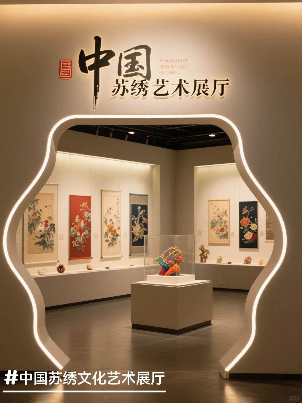 ✨中国苏绣艺术展厅|苏绣之美，韵味悠长