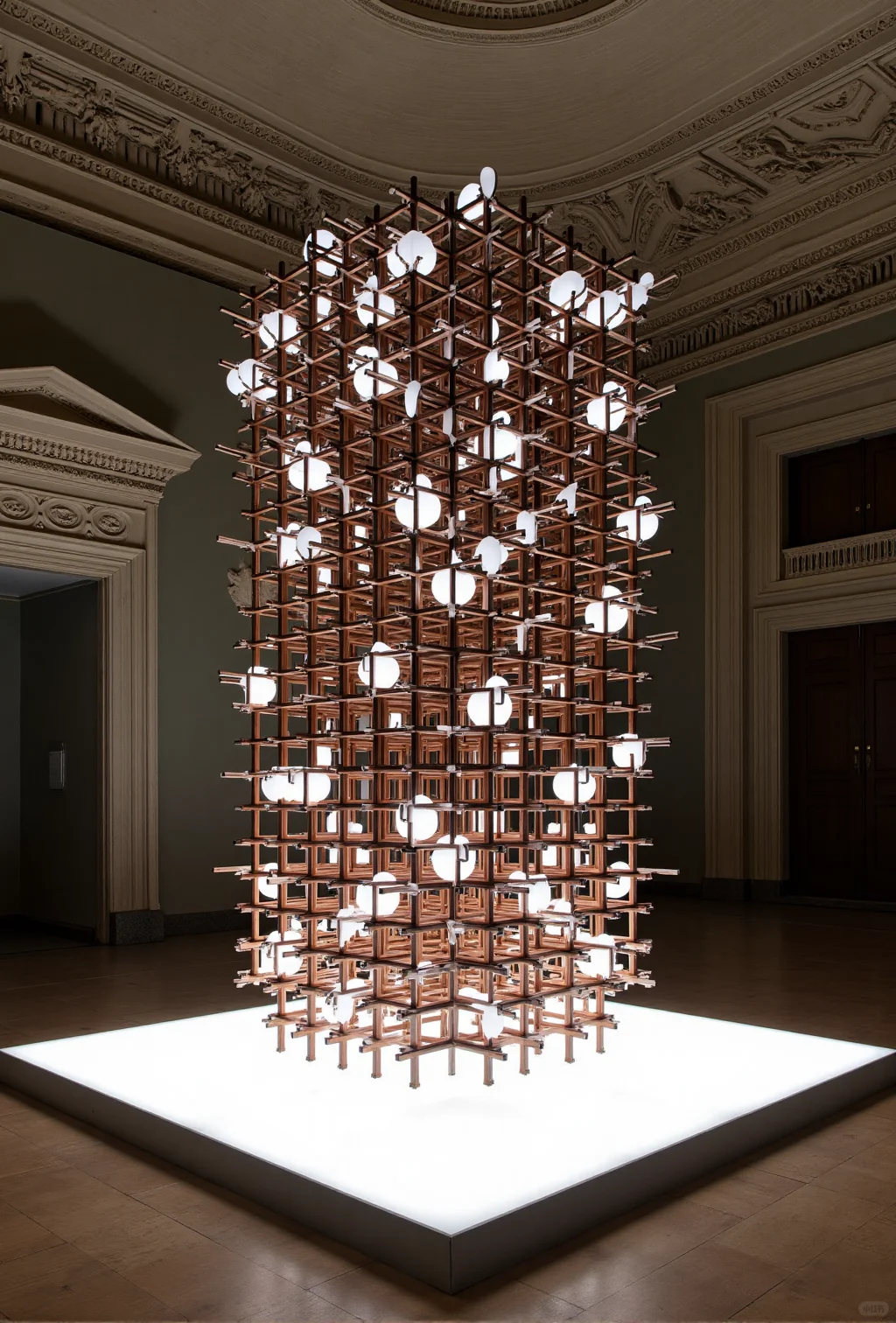 新中式榫卯艺术装置，展览艺术