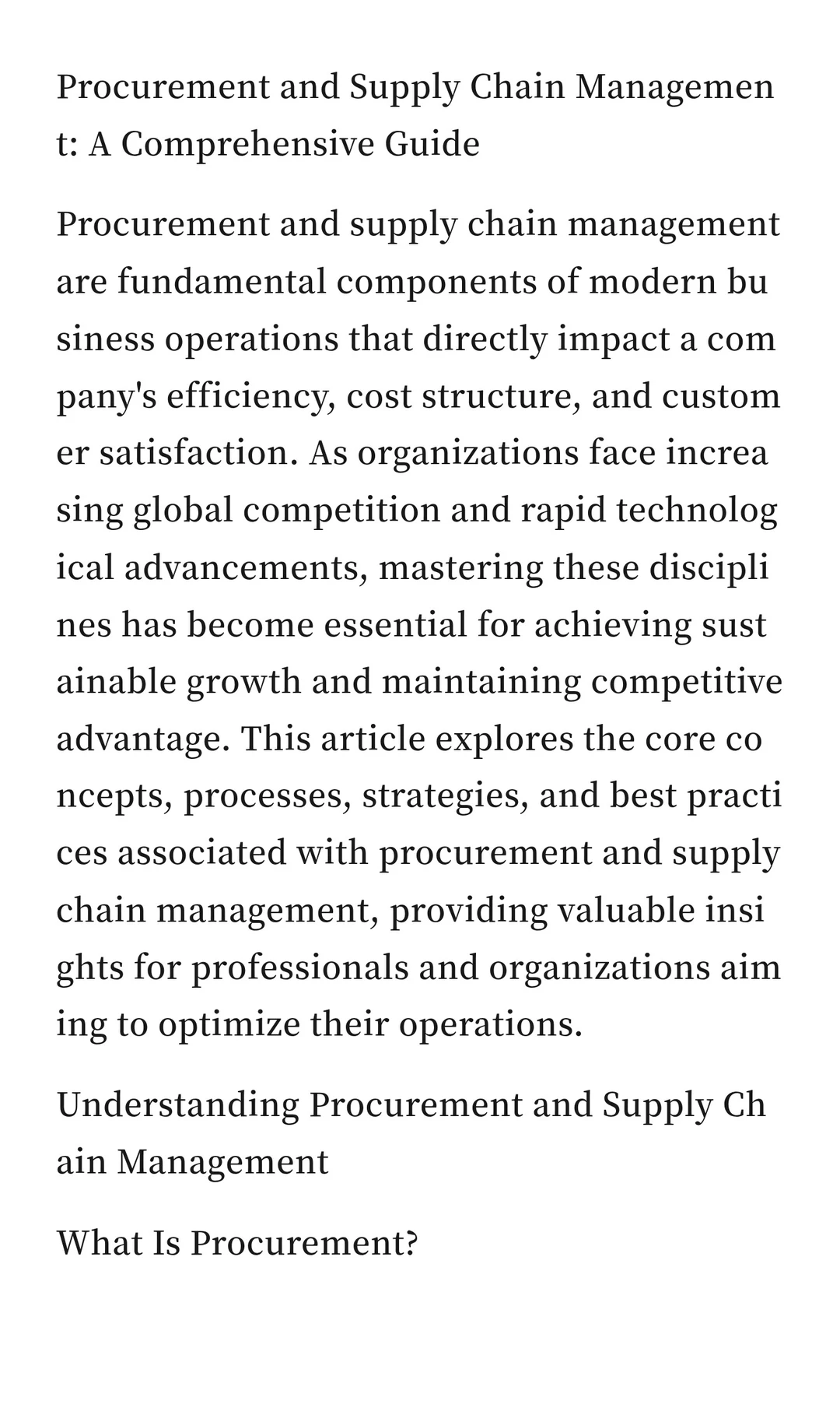 很多老采购依旧讲不清楚采购与供应链管理的