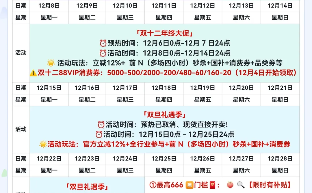 [桃子R] 12月大促｜12.19开始双旦节第二波‼️
