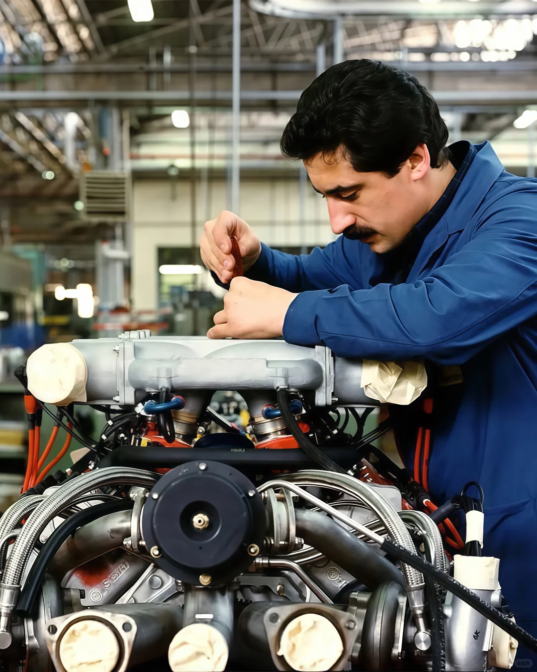 好喜欢看这种法拉利的老厂房生产线?