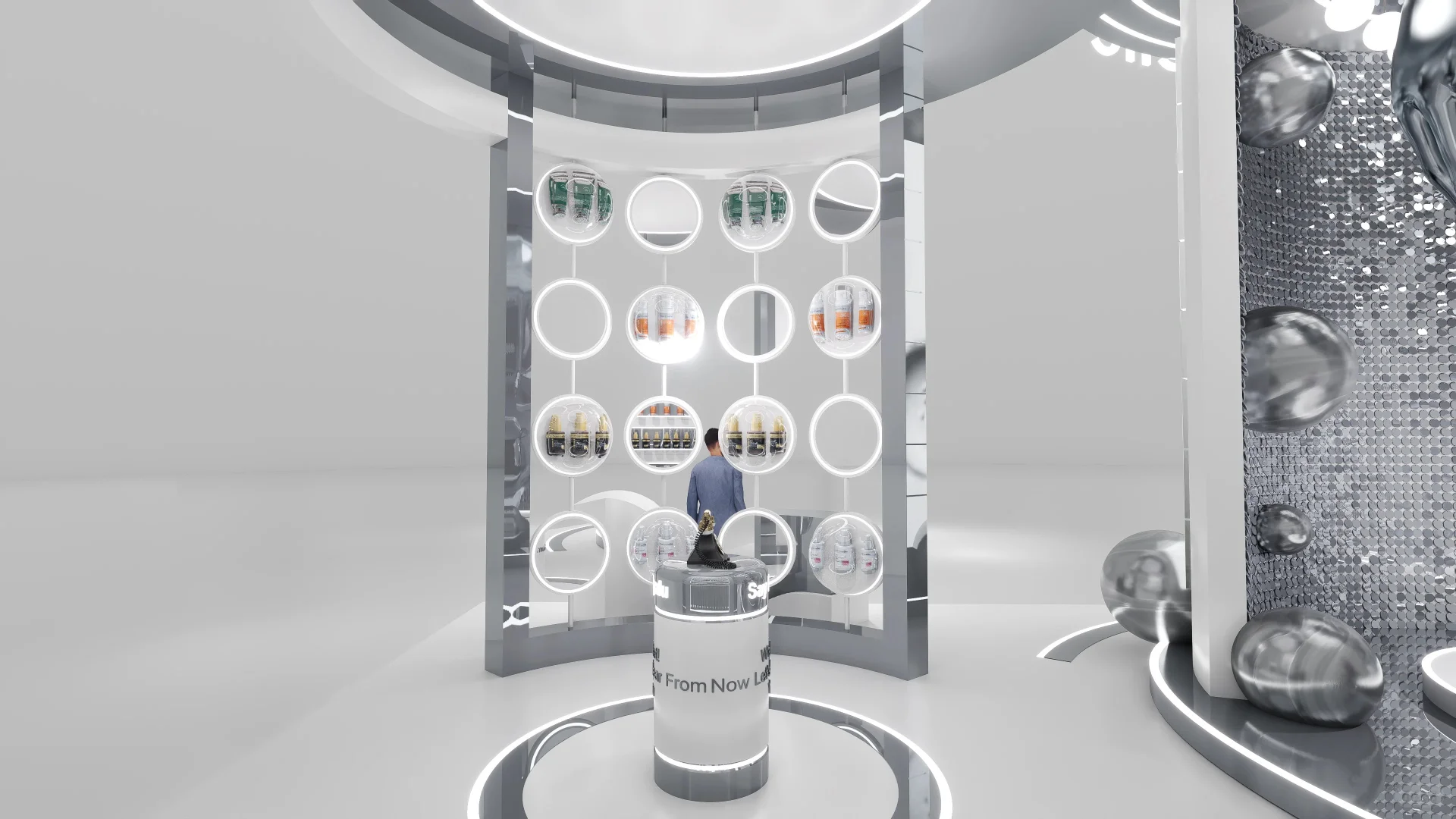 埃及梦幻展台（落地）｜展台设计搭建