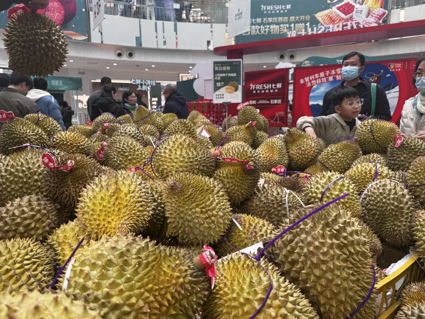 石家庄七鲜超市终于开业了