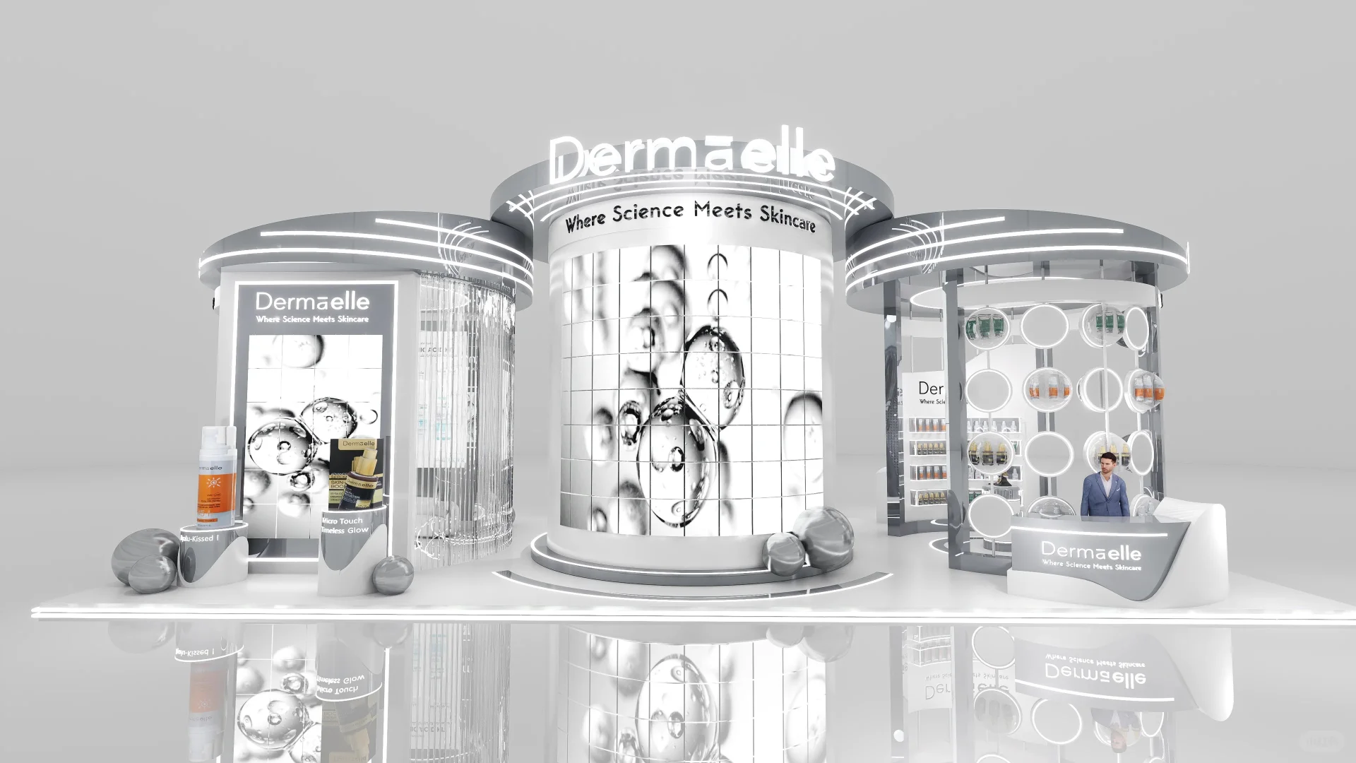 埃及梦幻展台（落地）｜展台设计搭建