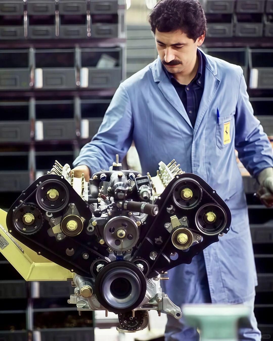 好喜欢看这种法拉利的老厂房生产线?