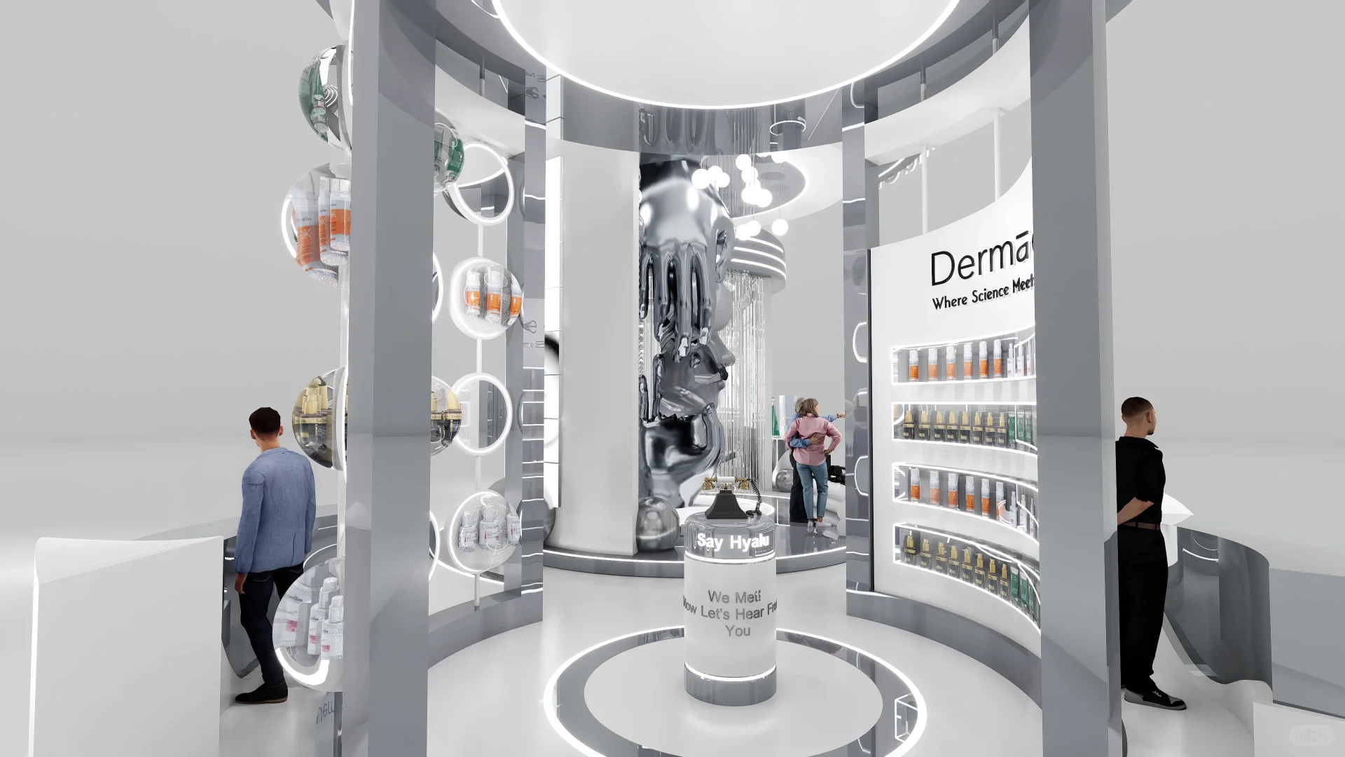 埃及梦幻展台（落地）｜展台设计搭建