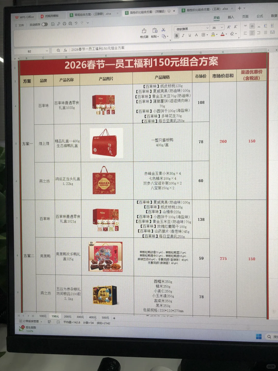 春节员工福利100-300元采购方方案