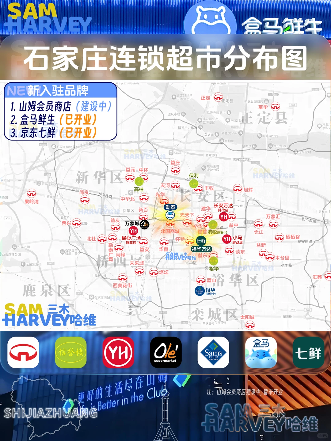 石家庄七鲜与盒马“服务范围”