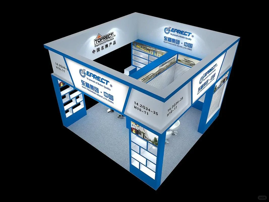 福建展位搭建｜工业风展位做出高级品牌感