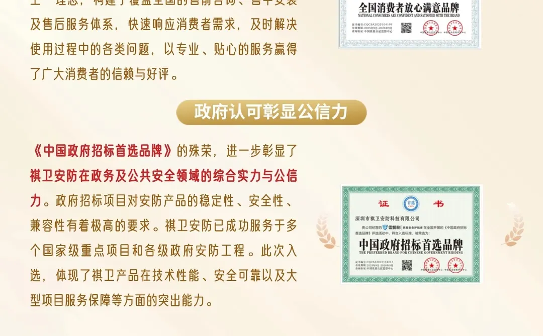 祺卫安防 | 一举斩获三项行业重磅奖项！