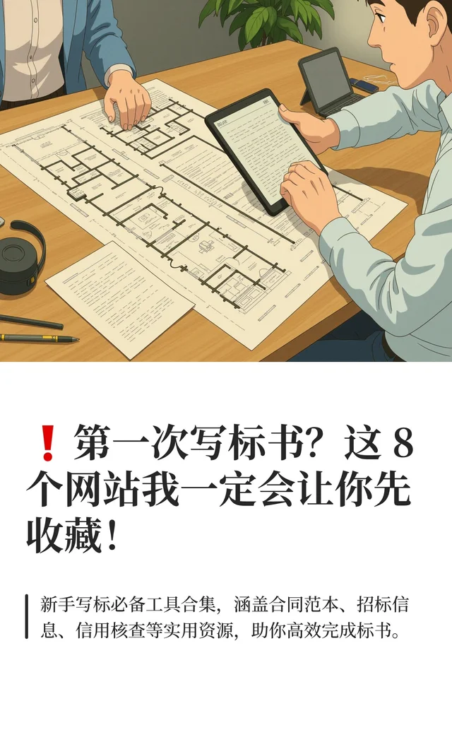 ❗️第一次写标书？这 8 个网站我一定会让