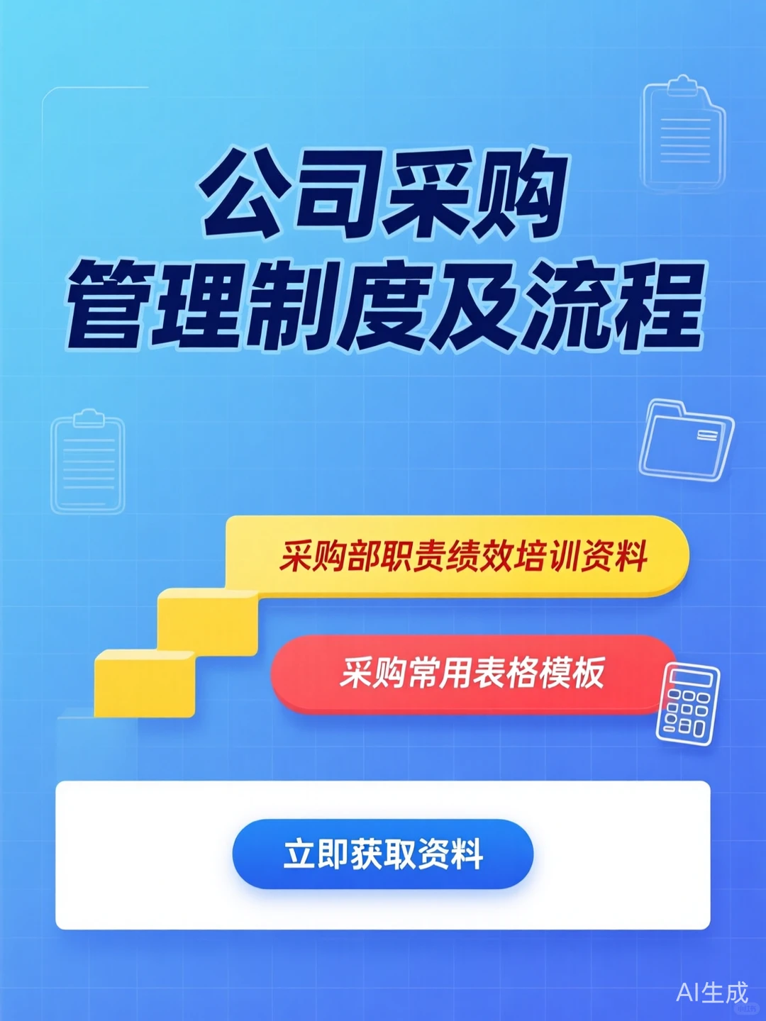 采购管理制度·流程职责绩效培训·表格模板