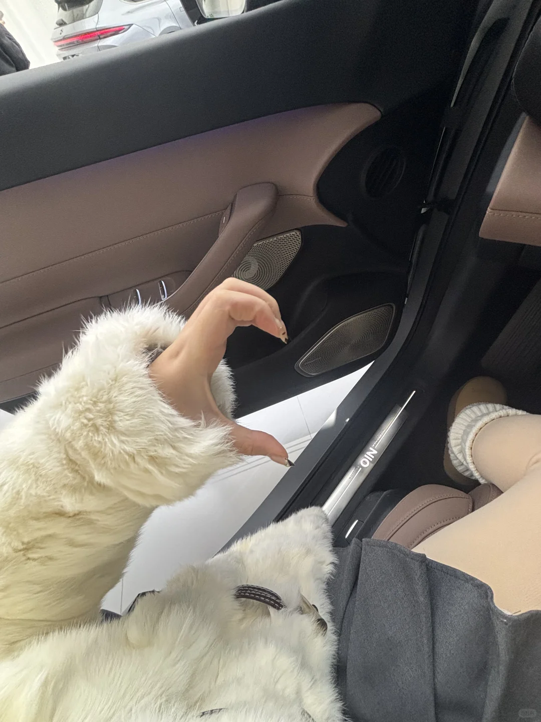 发位置，去接你 带你去兜兜风，手握方向盘的蔚来车主蔚来汽车 蔚来ES6