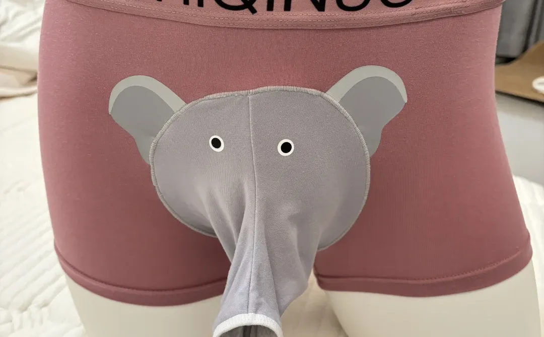 天冷了！给男朋友换上可爱大象内裤吧. ～