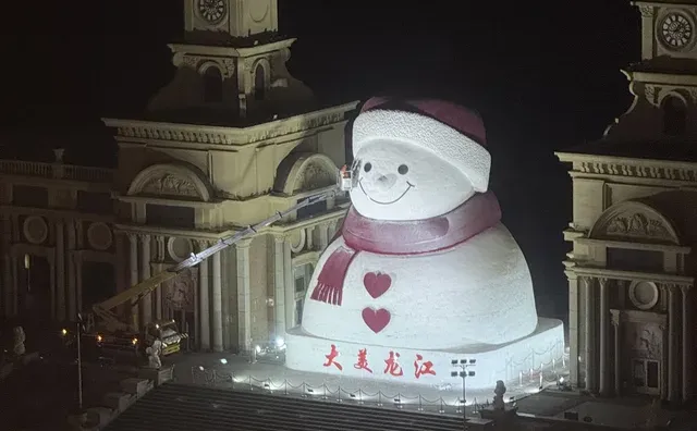 凌晨补妆的大雪人☺️☃️