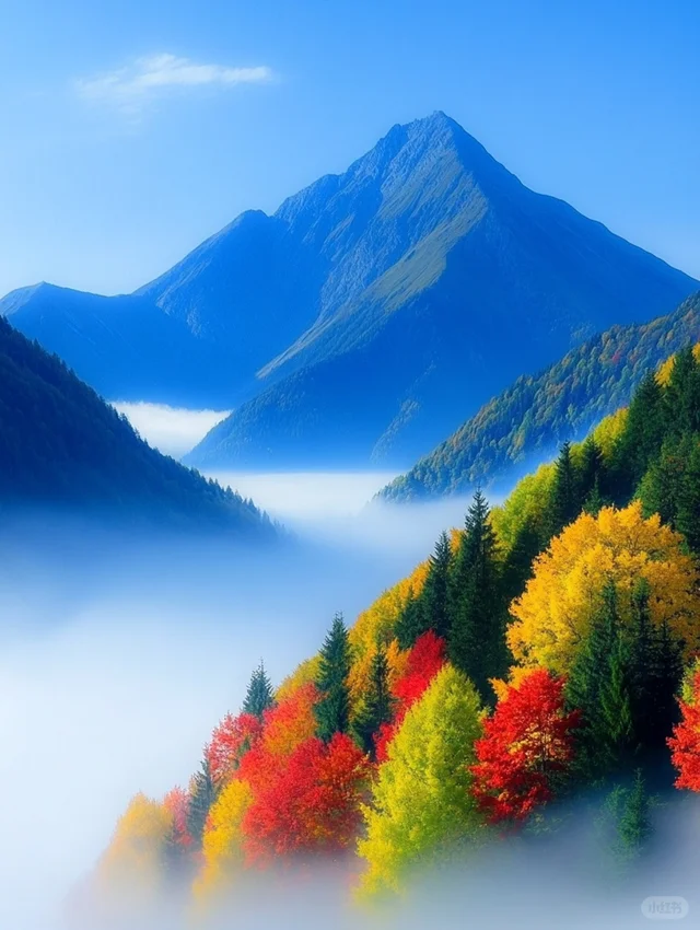 被山林色彩包围的秋天?