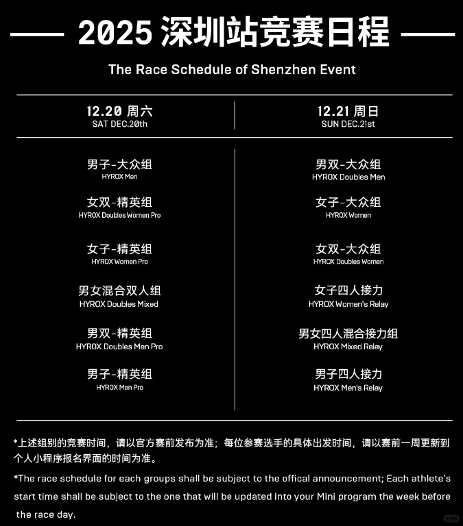 HYROX深圳站报名已开启，健身+跑步+狂欢！