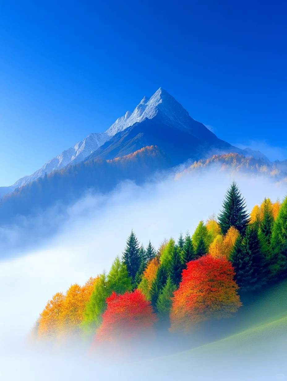 被山林色彩包围的秋天?