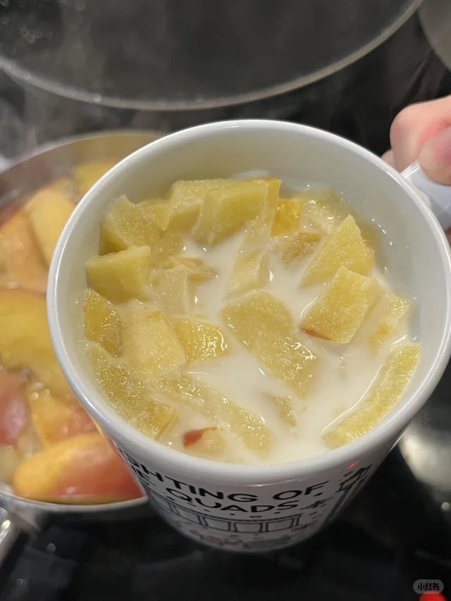 ?苹果烤奶,从刷到到喝到只花了八分钟