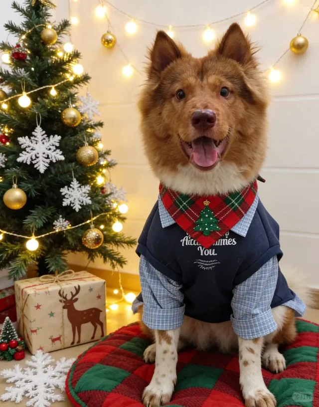 小男孩的圣诞照?