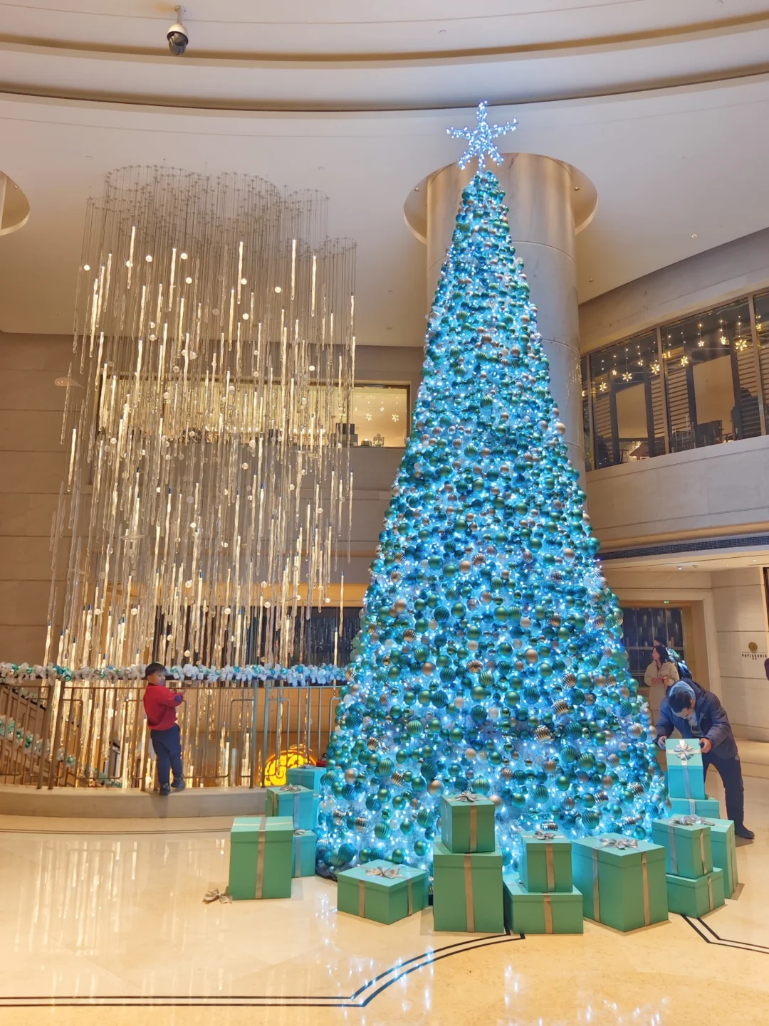 来王府井看圣诞树啦