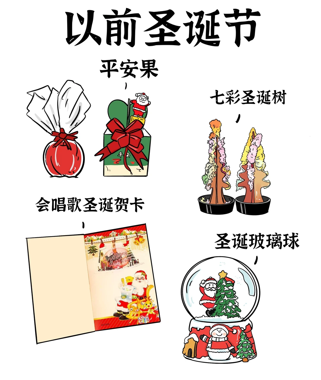 以前的圣诞节VS现在的圣诞节