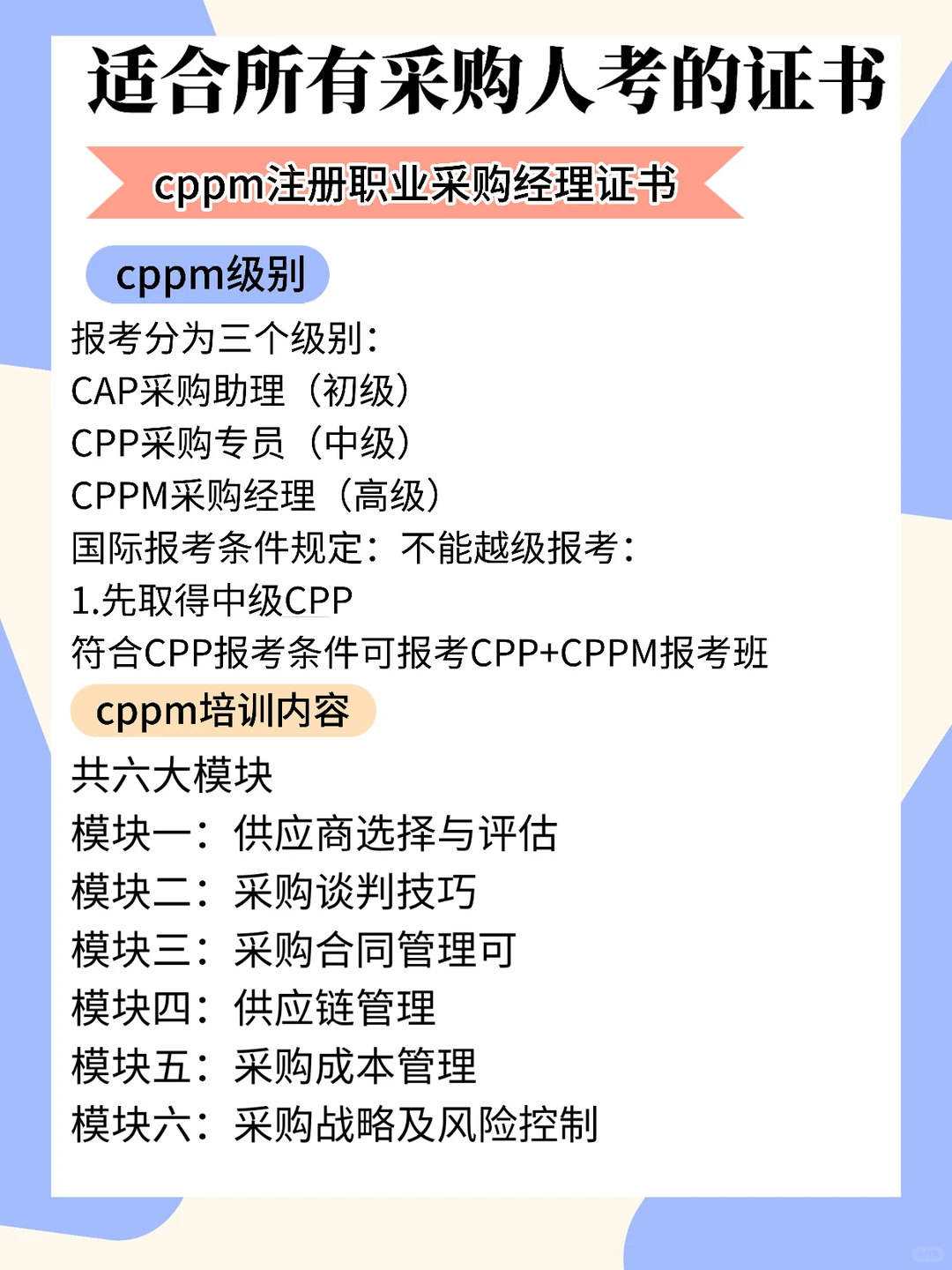适合所有采购人考的证书