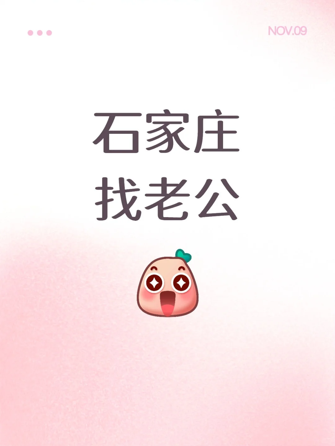 石家庄找老公，找到删帖