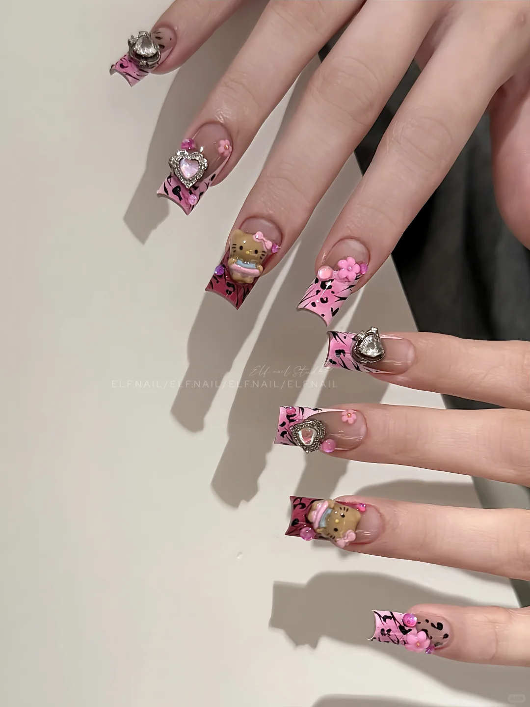 黑皮kitty！石家庄美甲