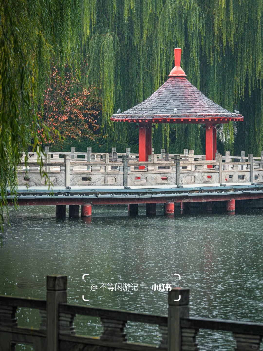 石家庄📍中式美学配秋色，这些公园——绝了🍂