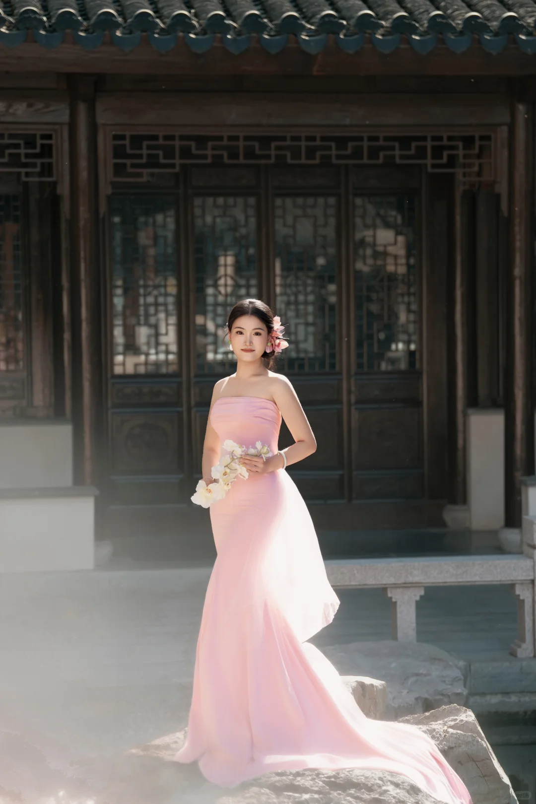 石家庄蒙娜丽莎婚纱照安全下车