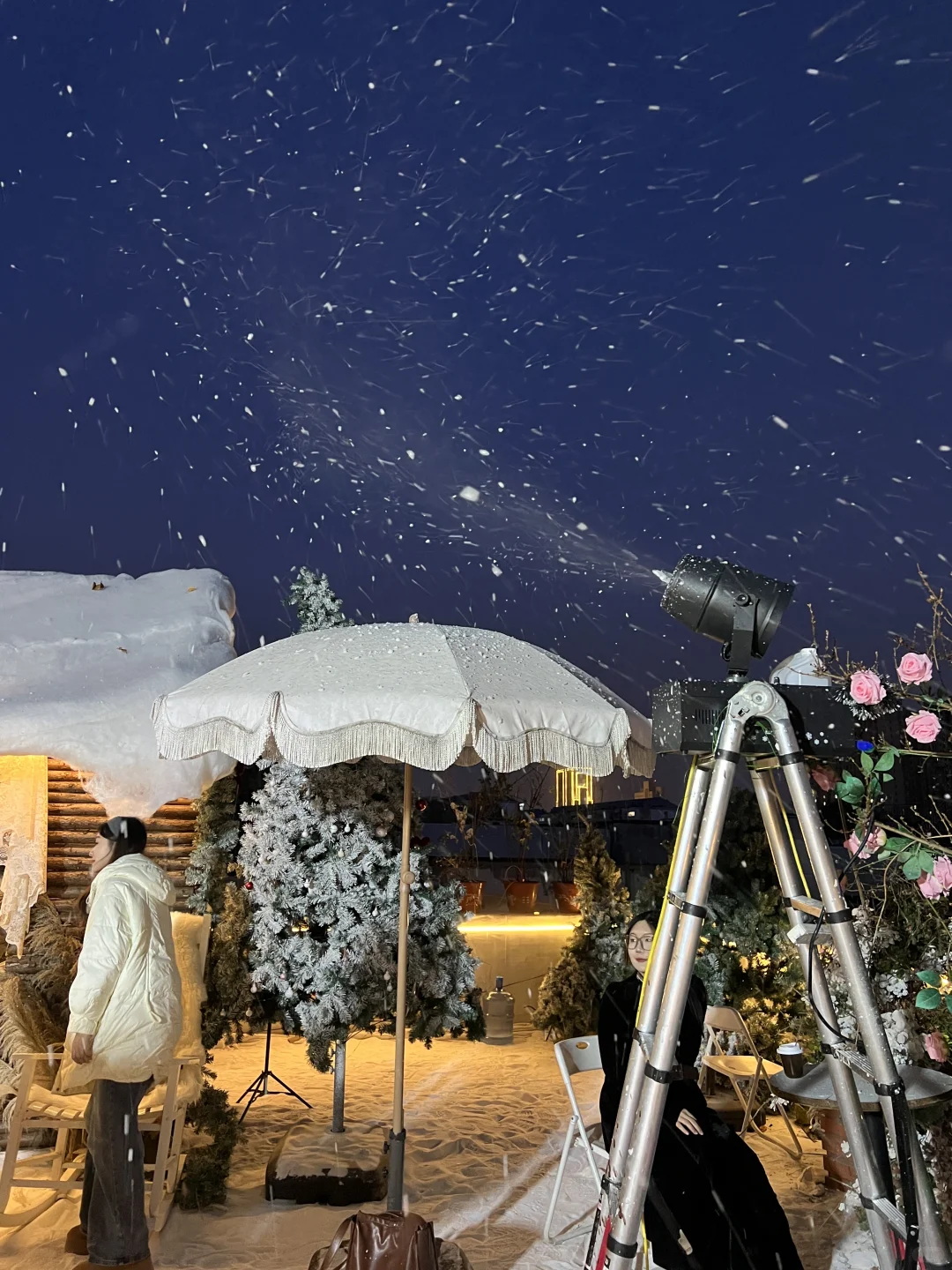 石家庄｜🎄提前5G进入圣诞模式的木屋天台