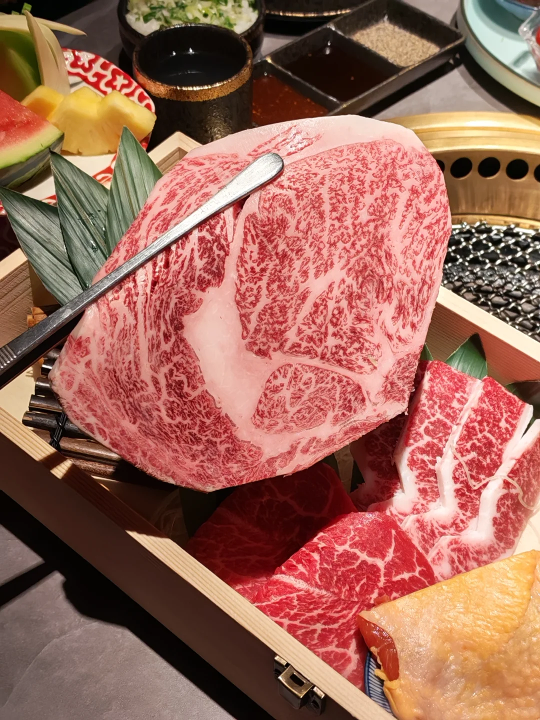 在石家庄！！！吃到超大片和牛啦！！！