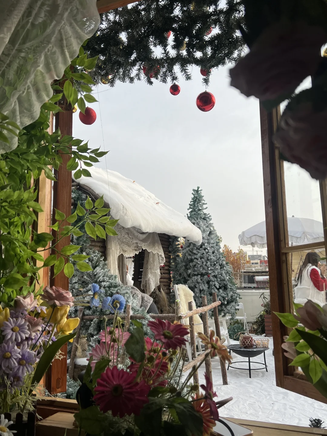 石家庄｜🎄提前5G进入圣诞模式的木屋天台