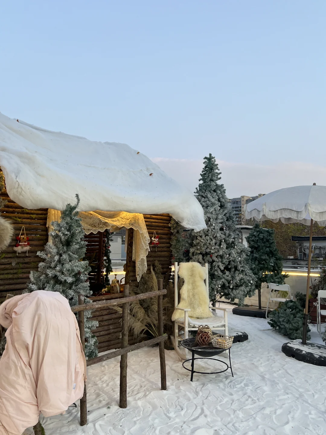 石家庄｜🎄提前5G进入圣诞模式的木屋天台