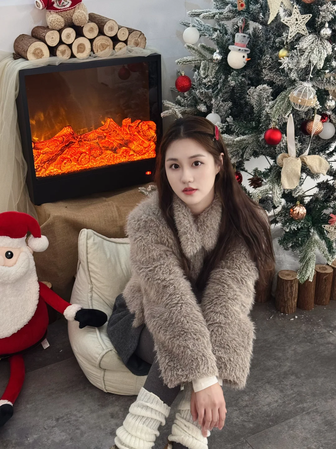 在邢台！也拍到了韩女氛围感圣诞照片啦🎄